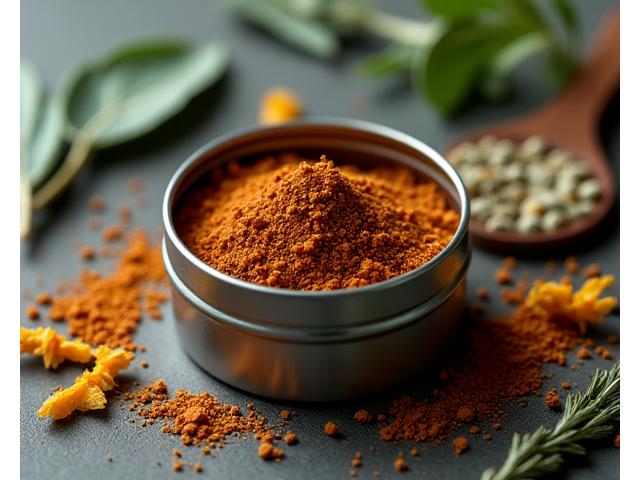 Traditional Game Bird rub in a spice tin.